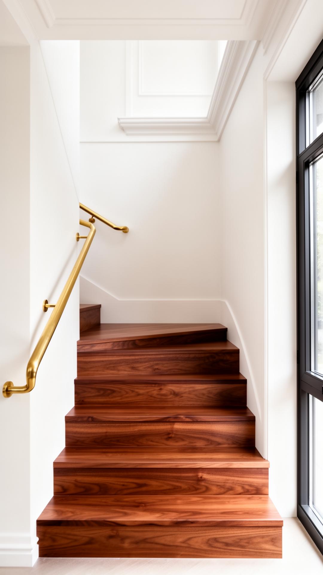 Escalier bois massif